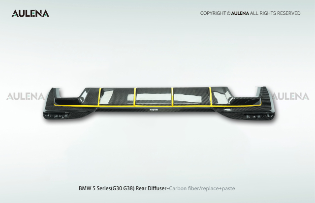 BMW 5 Series(G30/G38) Aulena Design dry carbon performance Rear Diffuser