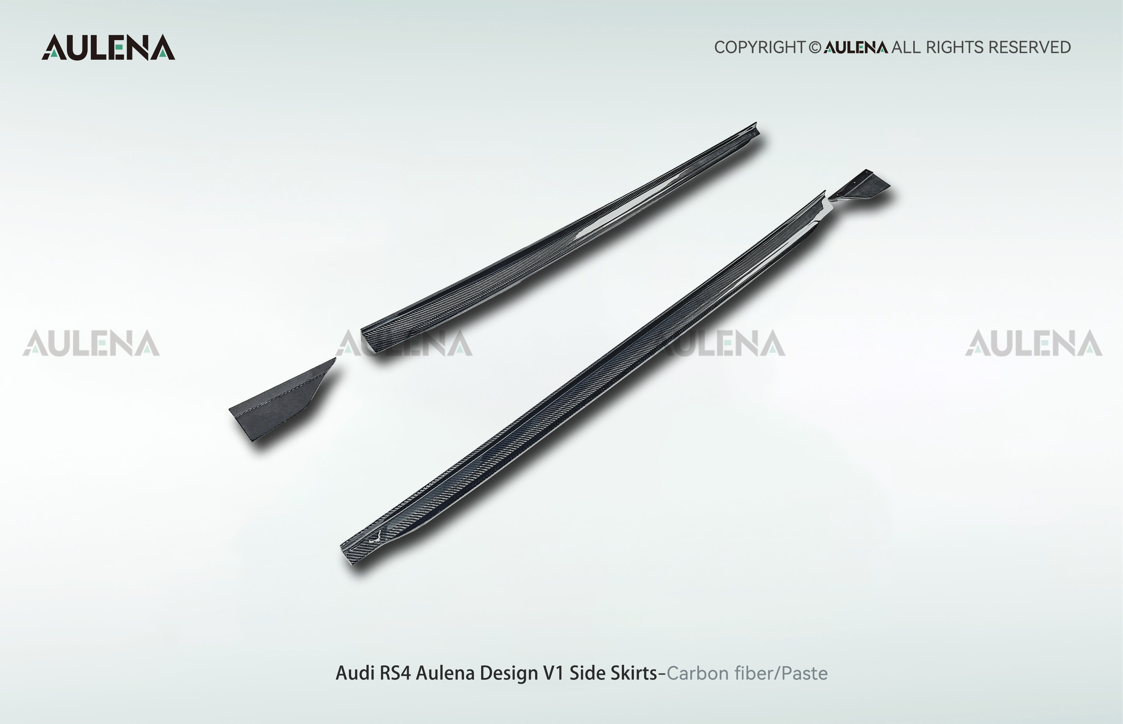 Audi RS4 Aulena Design dry carbon performance Side Skirts V1