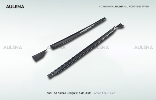 Audi RS4 Aulena Design dry carbon performance Side Skirts V1