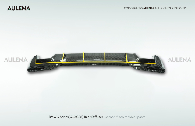 BMW 5 Series(G30/G38) Aulena Design dry carbon performance Rear Diffuser