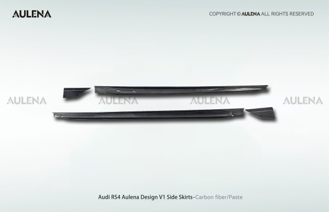 Audi RS4 Aulena Design dry carbon performance Side Skirts V1