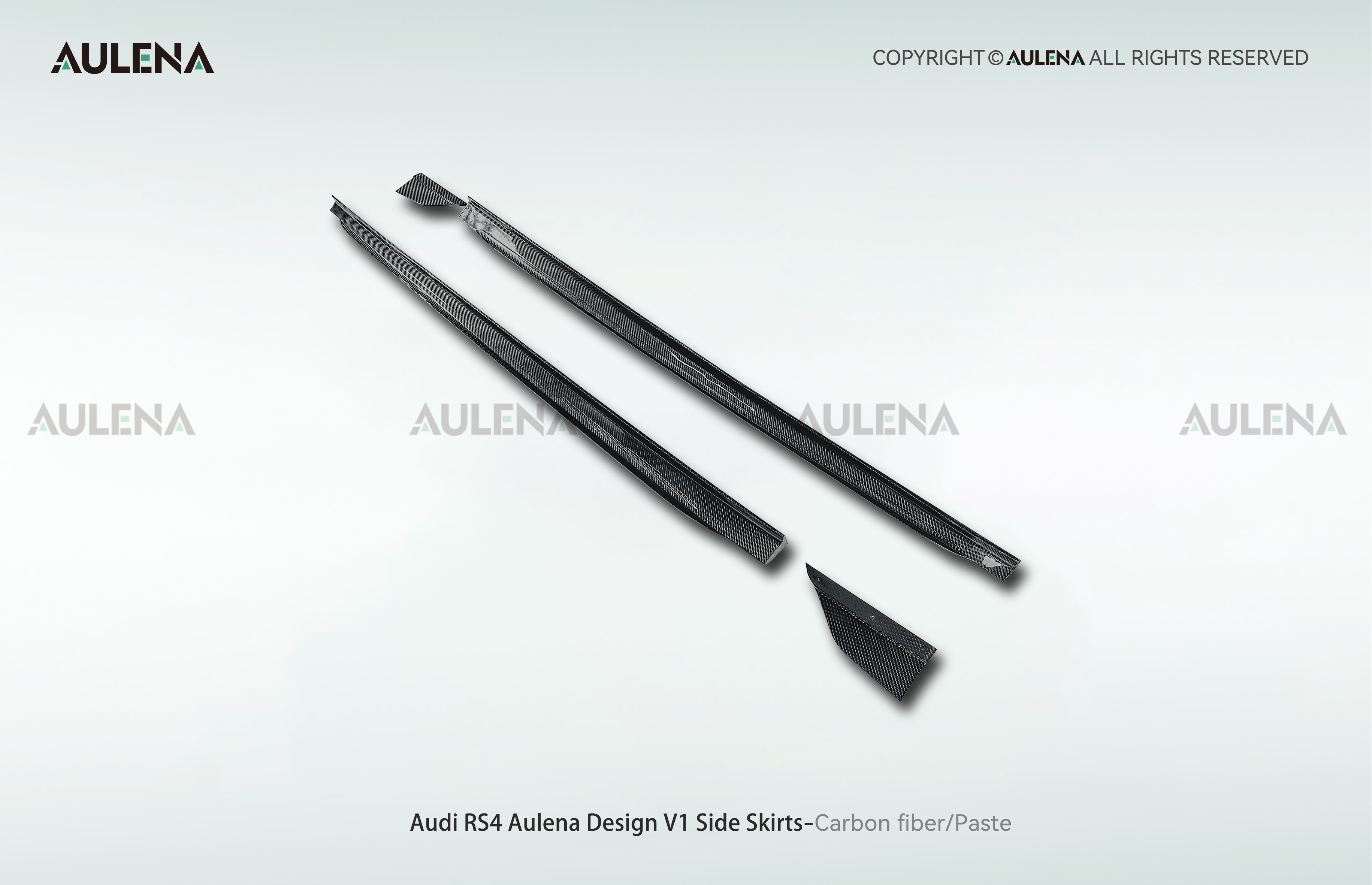 Audi RS4 Aulena Design dry carbon performance Side Skirts V1