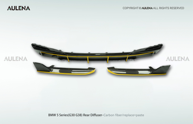 BMW 5 Series(G30/G38) Aulena Design dry carbon performance Rear Diffuser