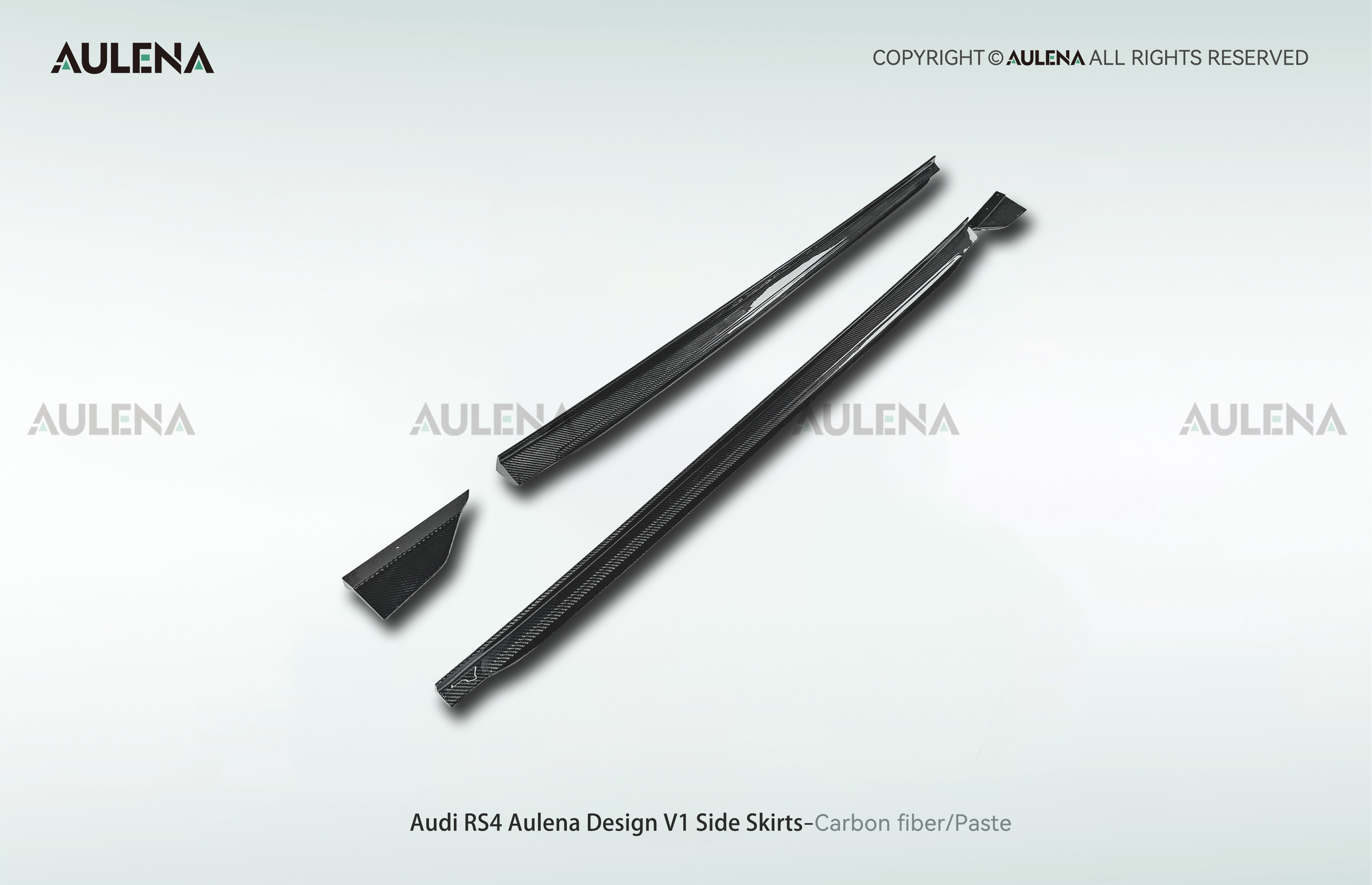 Audi RS4 Aulena Design dry carbon performance Side Skirts V1