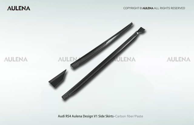 Audi RS4 Aulena Design dry carbon performance Side Skirts V1