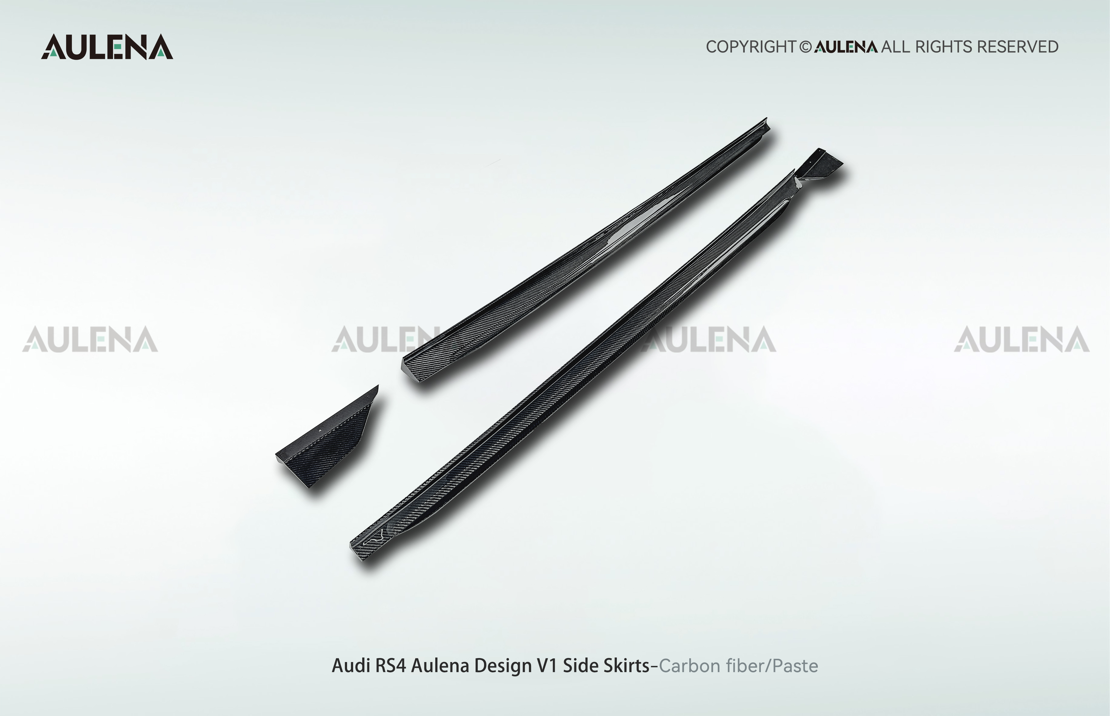 Audi RS4 Aulena Design dry carbon performance Side Skirts V1