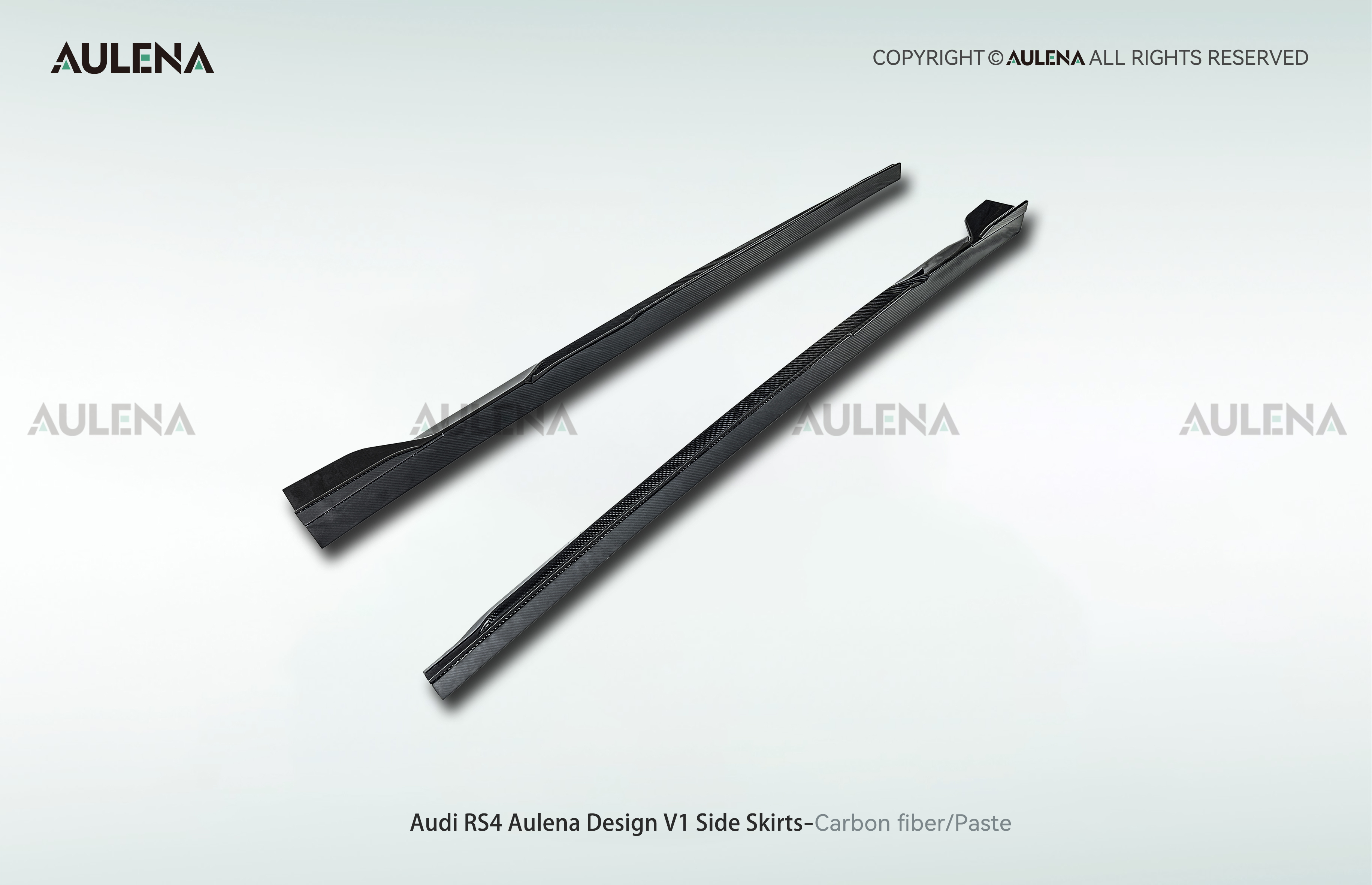 Audi RS4 Aulena Design dry carbon performance Side Skirts V1