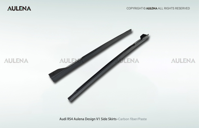Audi RS4 Aulena Design dry carbon performance Side Skirts V1