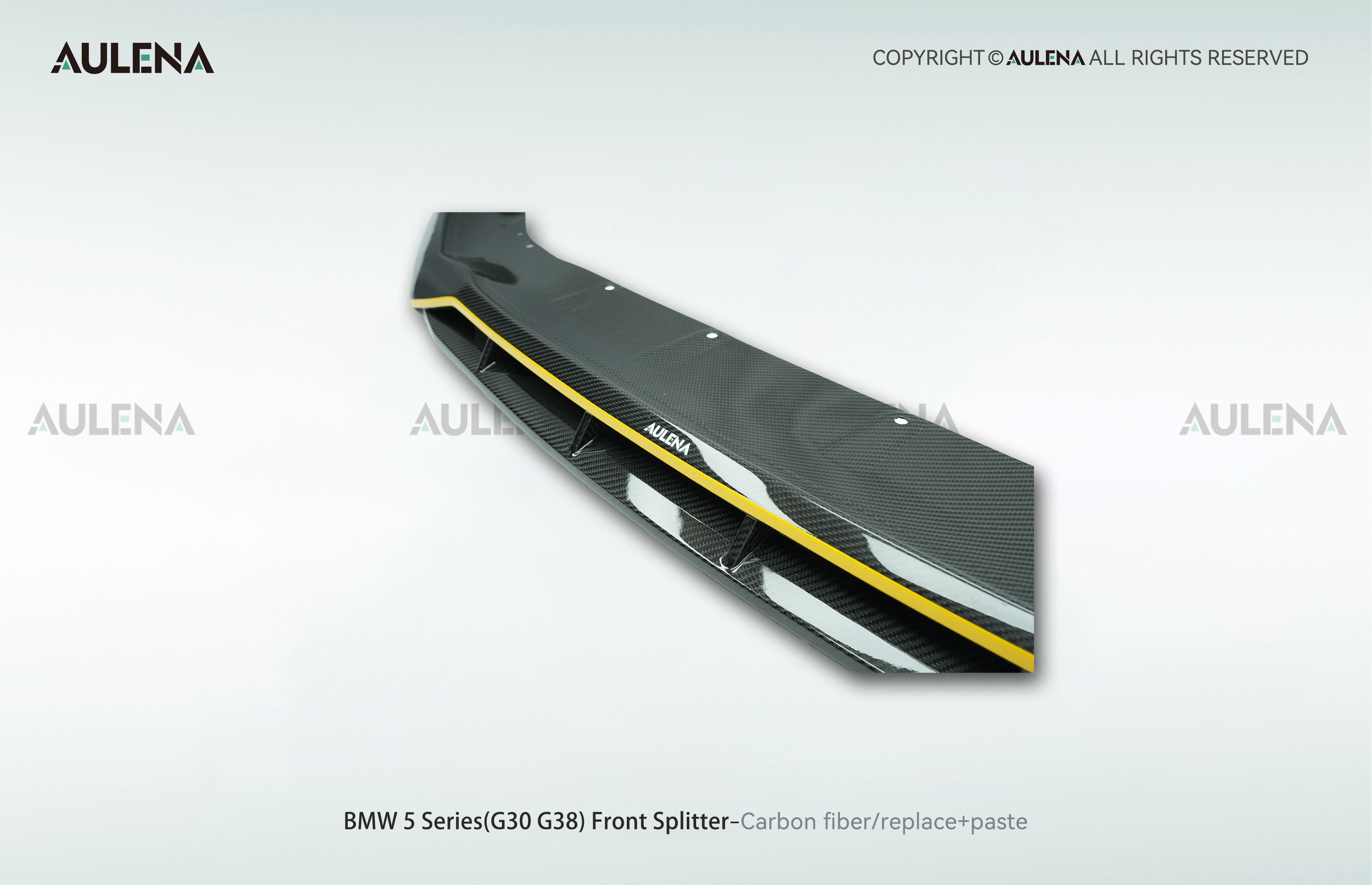 BMW 5 Series(G30/G38) Aulena Design dry carbon performance Front Splitter