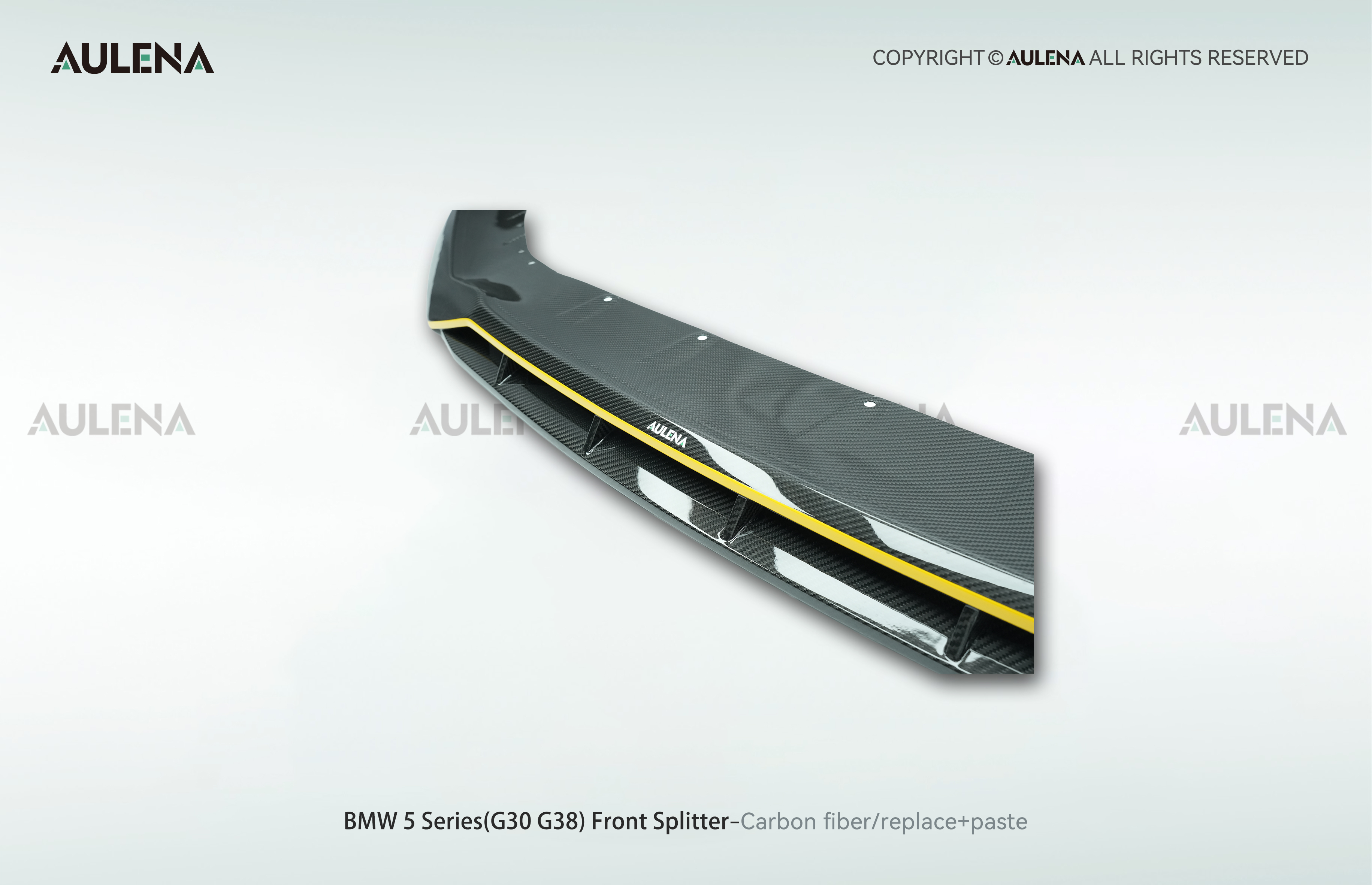 BMW 5 Series(G30/G38) Aulena Design dry carbon performance Front Splitter