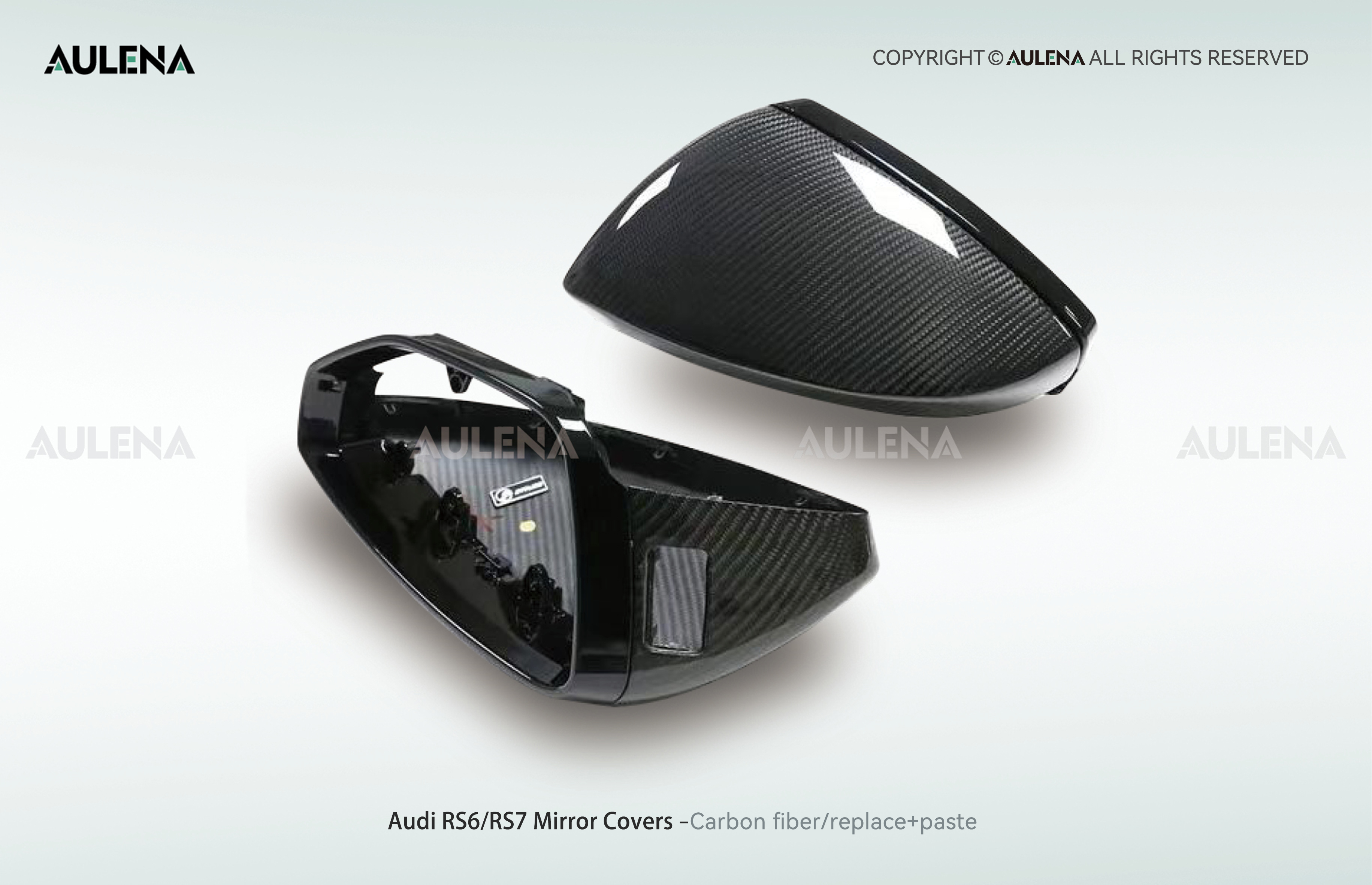 Audi RS6 Aulena Design dry carbon performance Mirror Covers