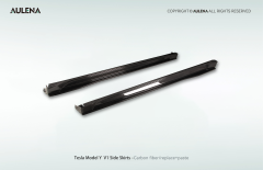 Tesla Model Y Aulena Design dry carbon performance Side Skirts V1