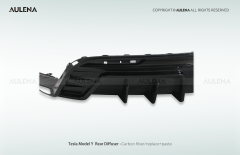 Tesla Model Y Aulena Design dry carbon performance Rear Diffuser