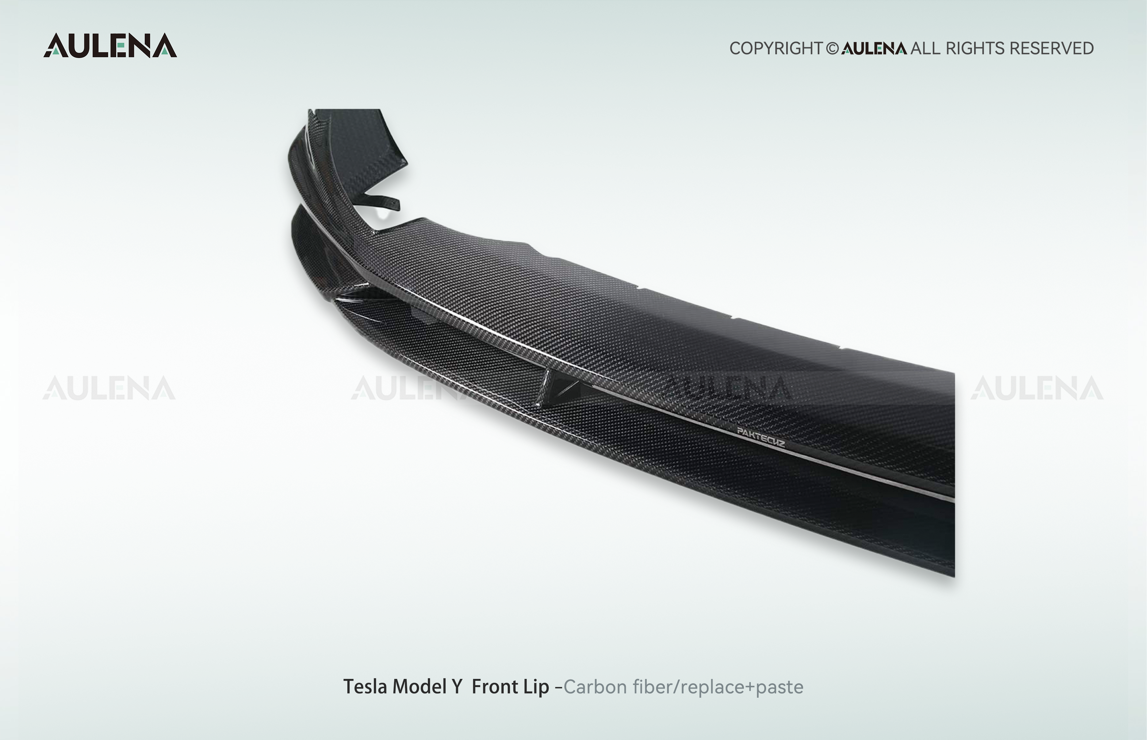 Tesla Model Y Aulena Design dry carbon performance Front Lip