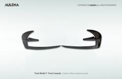 Tesla Model Y Aulena Design dry carbon performance Front Canards