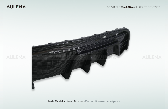 Tesla Model Y Aulena Design dry carbon performance Rear Diffuser