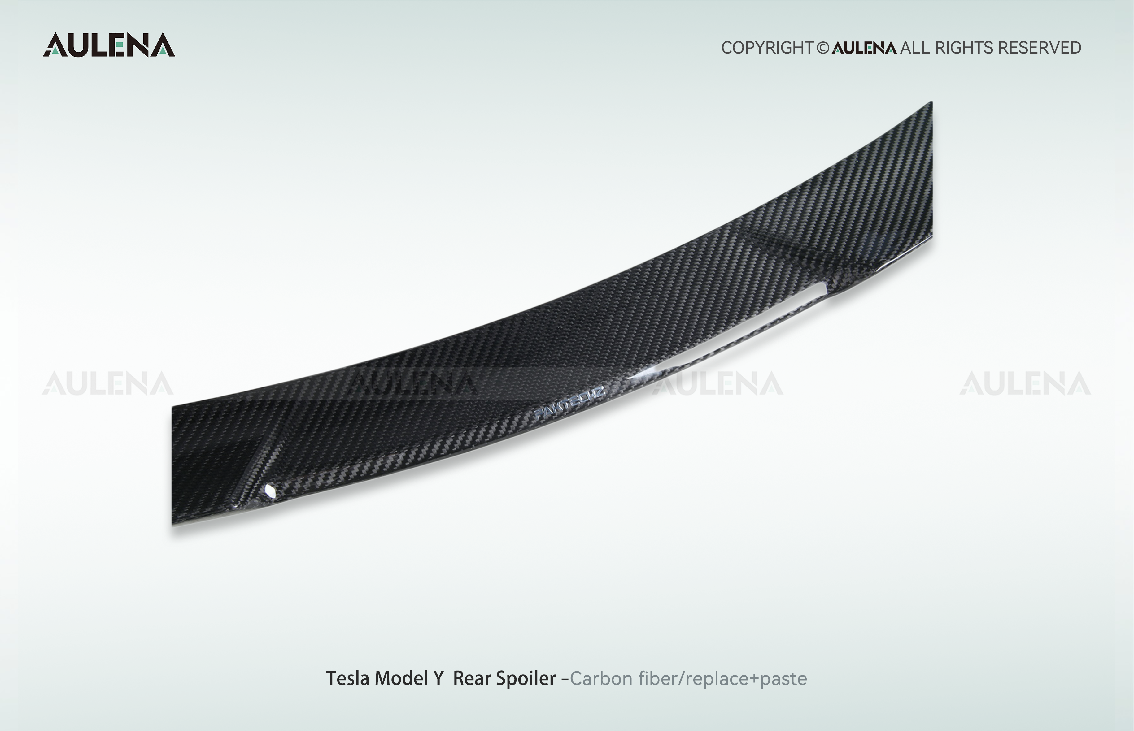 Tesla Model Y Aulena Design dry carbon performance Rear Spoiler