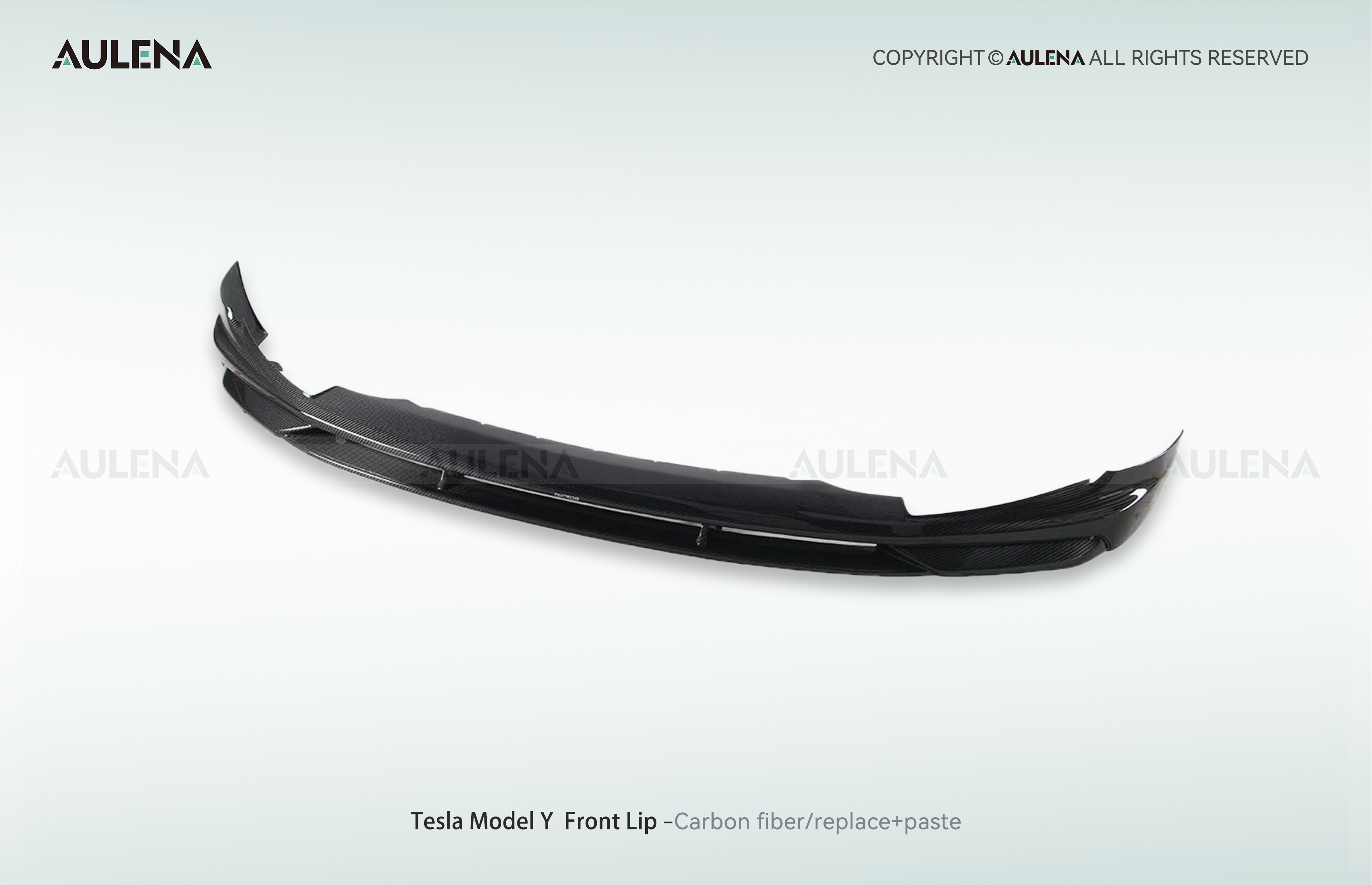 Tesla Model Y Aulena Design dry carbon performance Front Lip