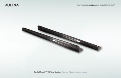Tesla Model Y Aulena Design dry carbon performance Side Skirts V1