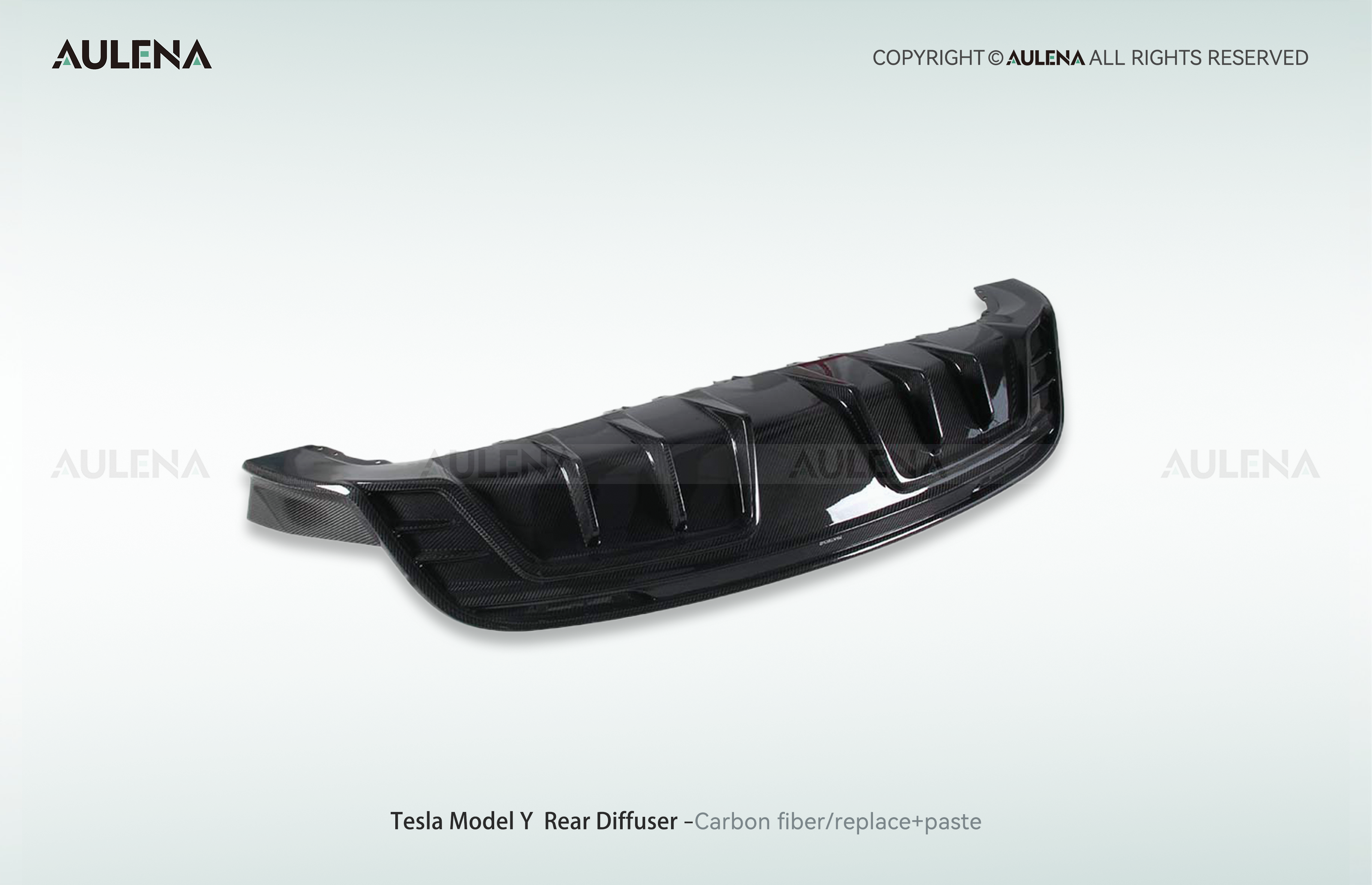 Tesla Model Y Aulena Design dry carbon performance Rear Diffuser