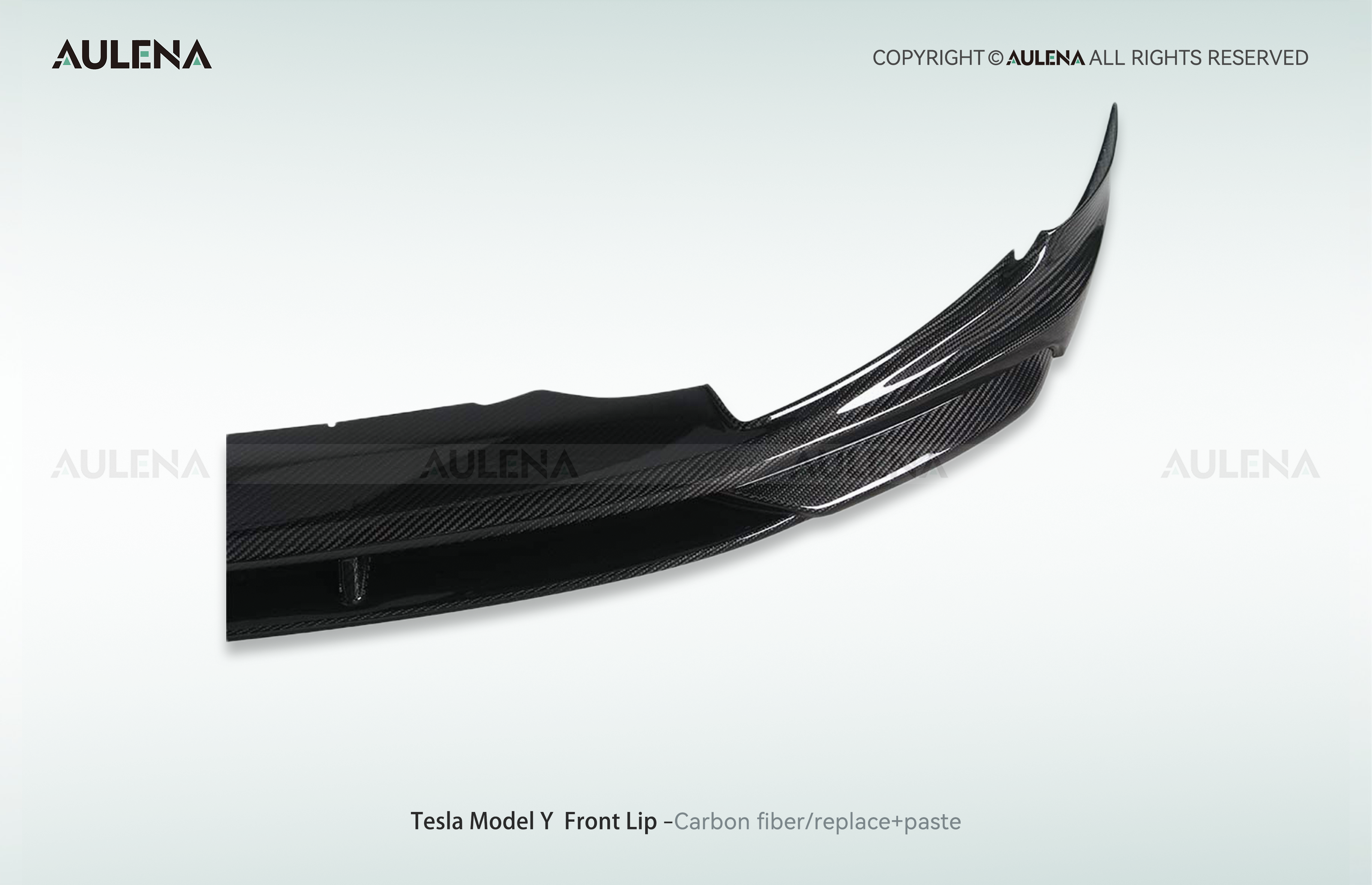 Tesla Model Y Aulena Design dry carbon performance Front Lip