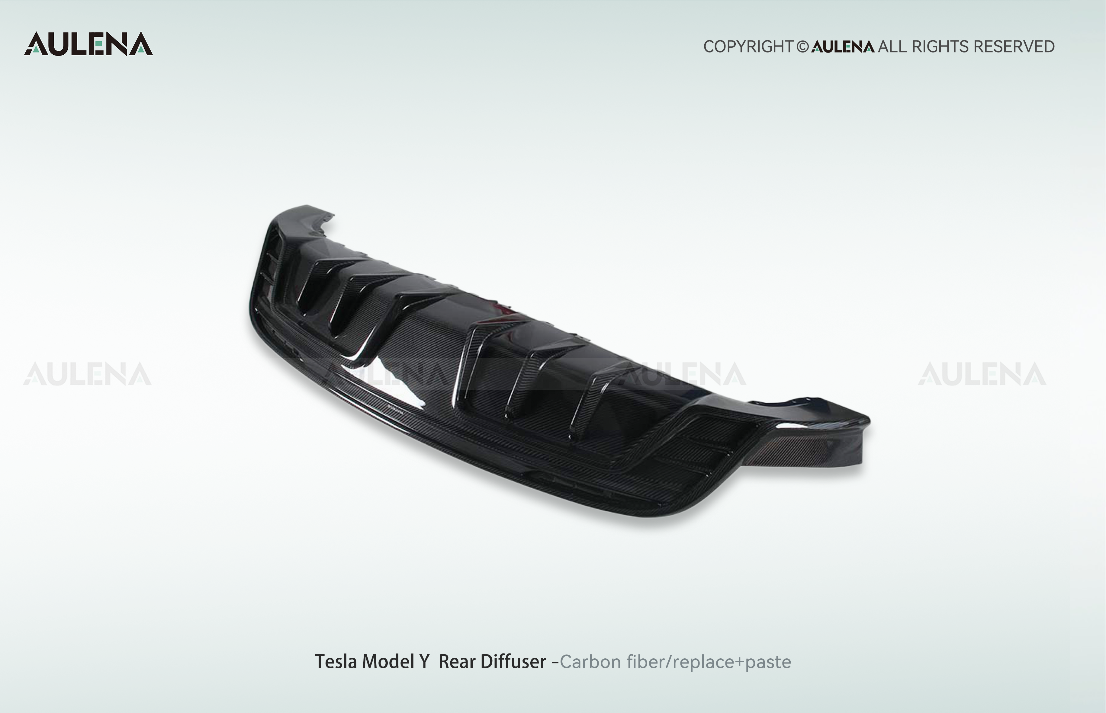 Tesla Model Y Aulena Design dry carbon performance Rear Diffuser