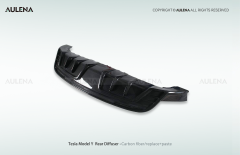 Tesla Model Y Aulena Design dry carbon performance Rear Diffuser