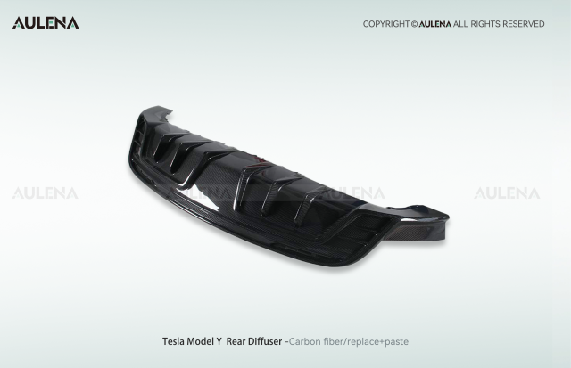 Tesla Model Y Aulena Design dry carbon performance Rear Diffuser