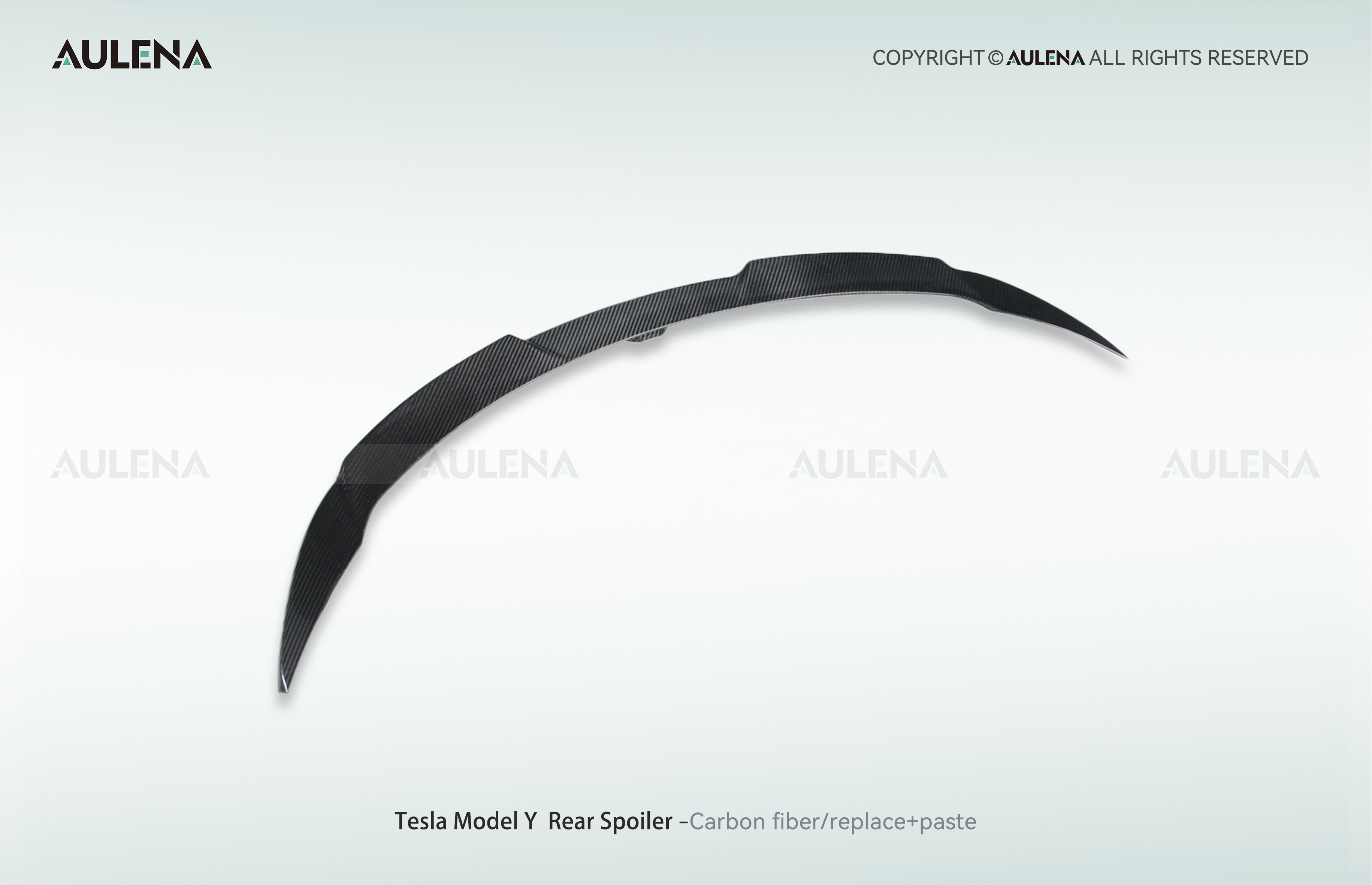 Tesla Model Y Aulena Design dry carbon performance Rear Spoiler