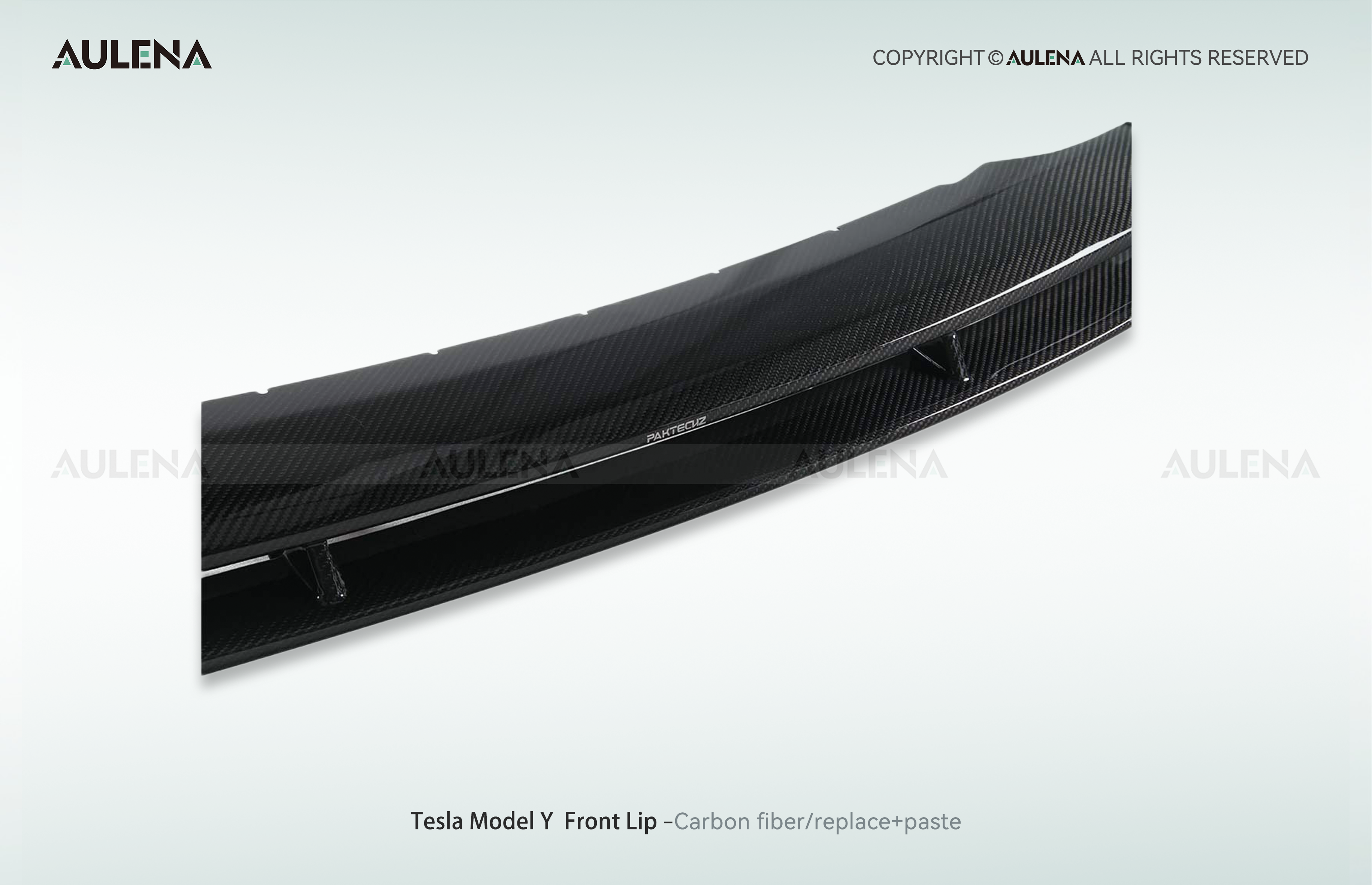 Tesla Model Y Aulena Design dry carbon performance Front Lip