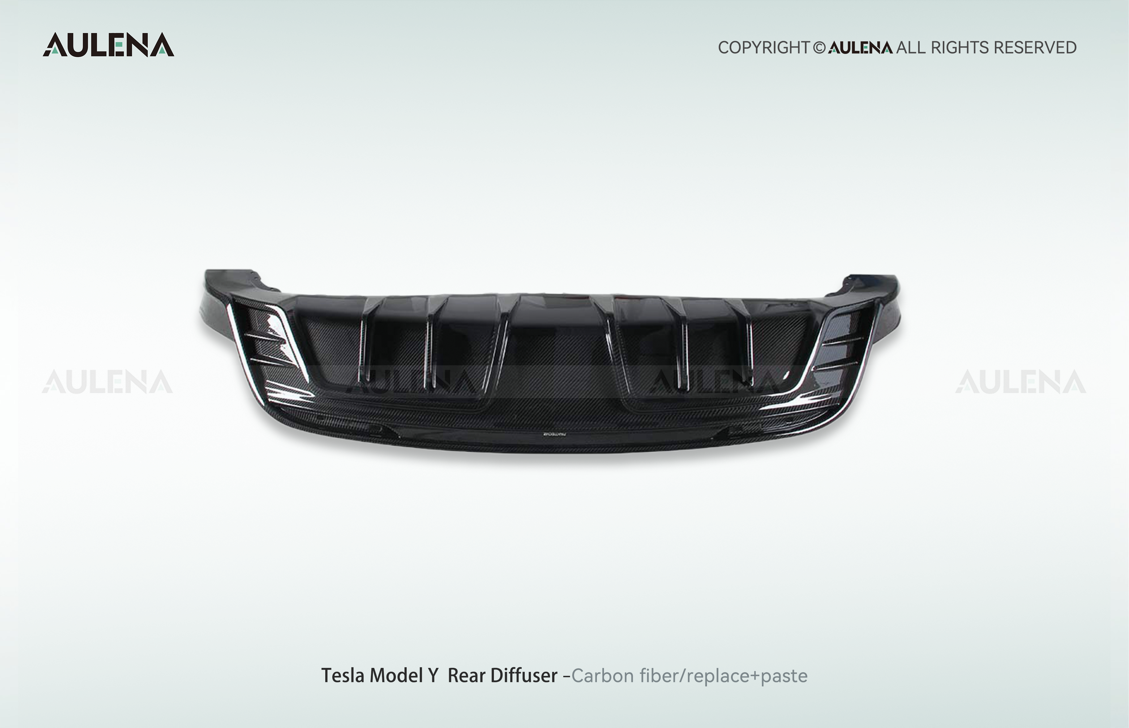 Tesla Model Y Aulena Design dry carbon performance Rear Diffuser
