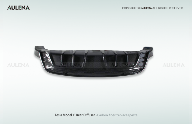 Tesla Model Y Aulena Design dry carbon performance Rear Diffuser
