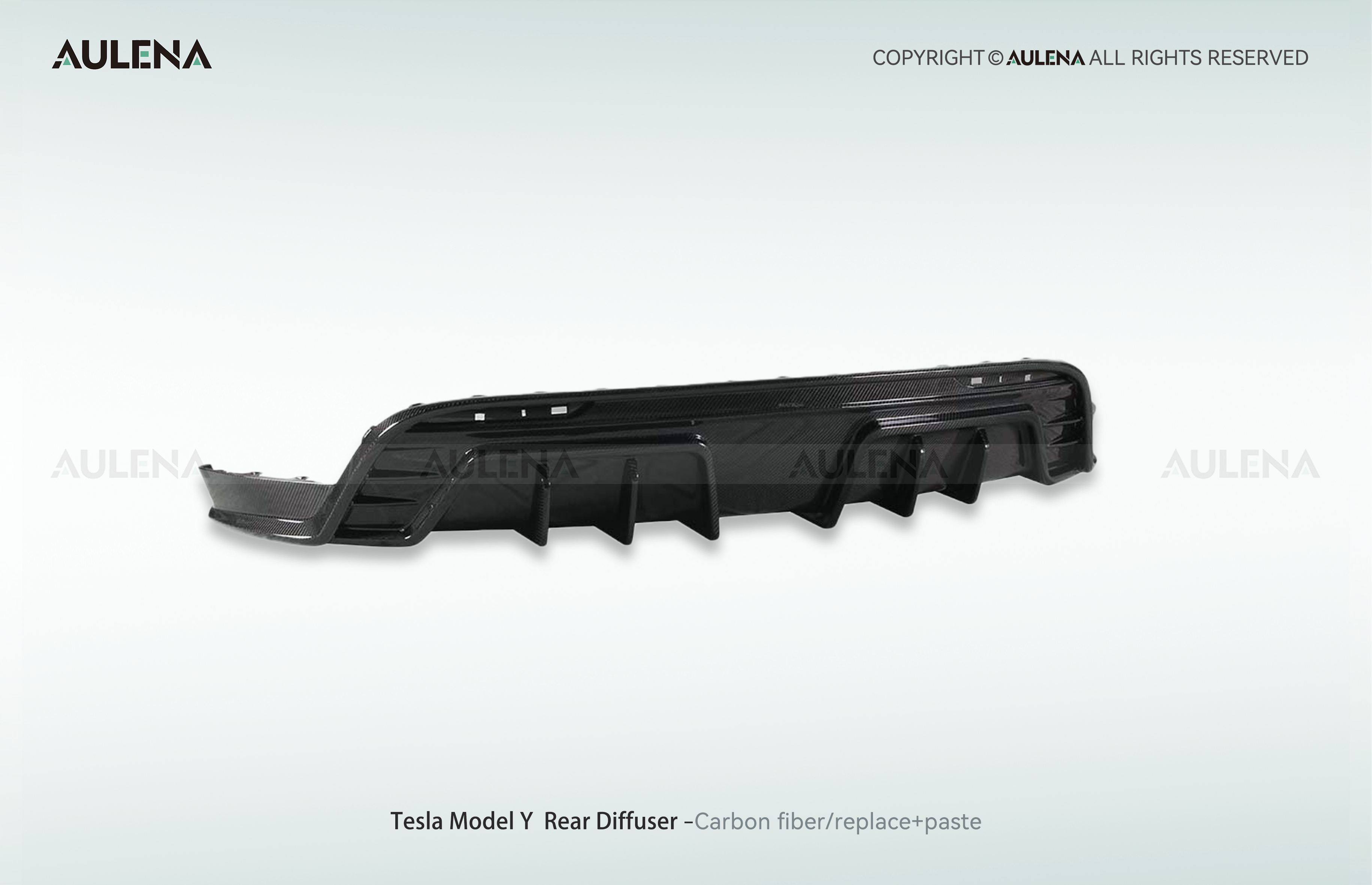 Tesla Model Y Aulena Design dry carbon performance Rear Diffuser