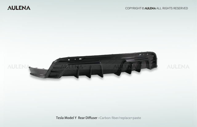 Tesla Model Y Aulena Design dry carbon performance Rear Diffuser