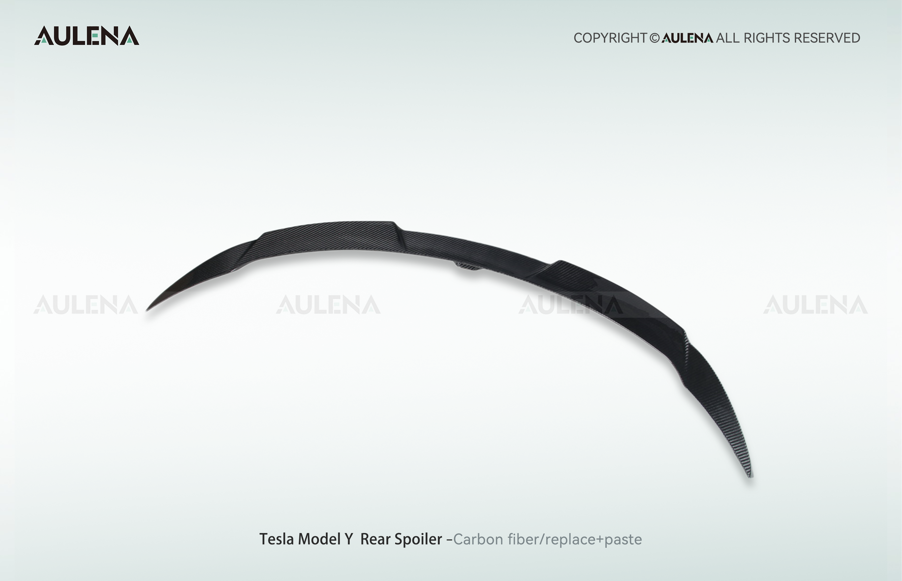 Tesla Model Y Aulena Design dry carbon performance Rear Spoiler