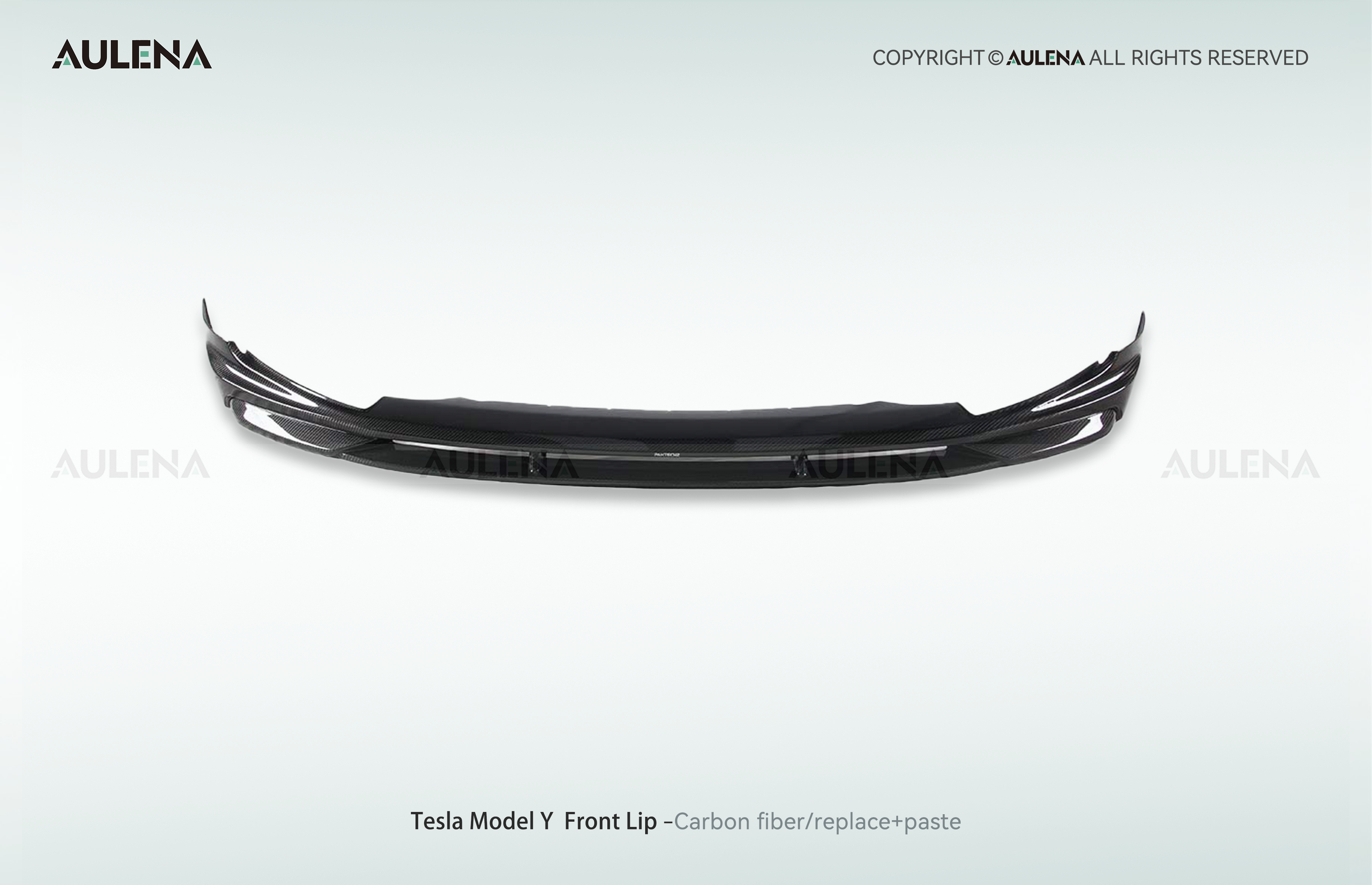 Tesla Model Y Aulena Design dry carbon performance Front Lip