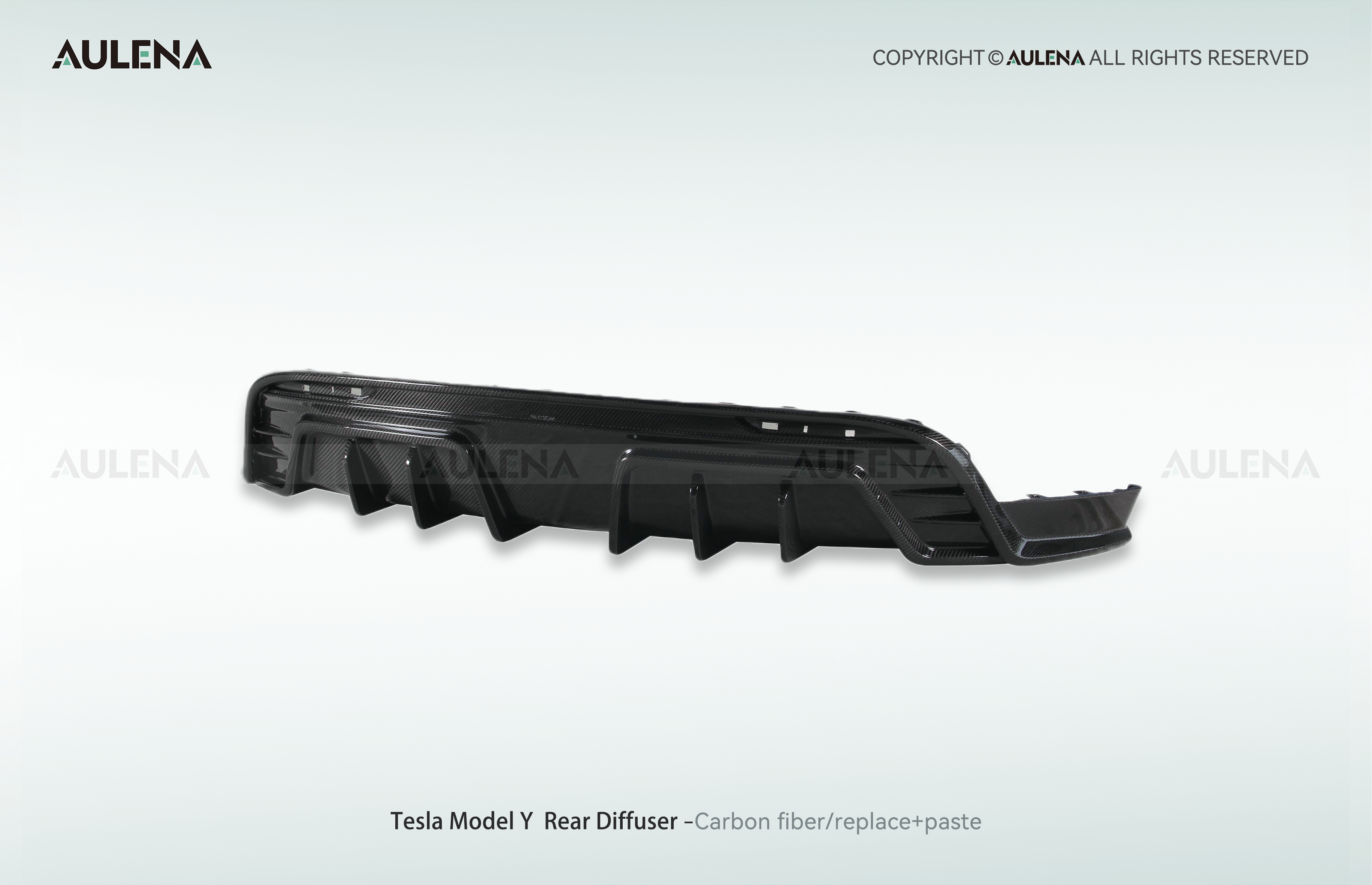 Tesla Model Y Aulena Design dry carbon performance Rear Diffuser