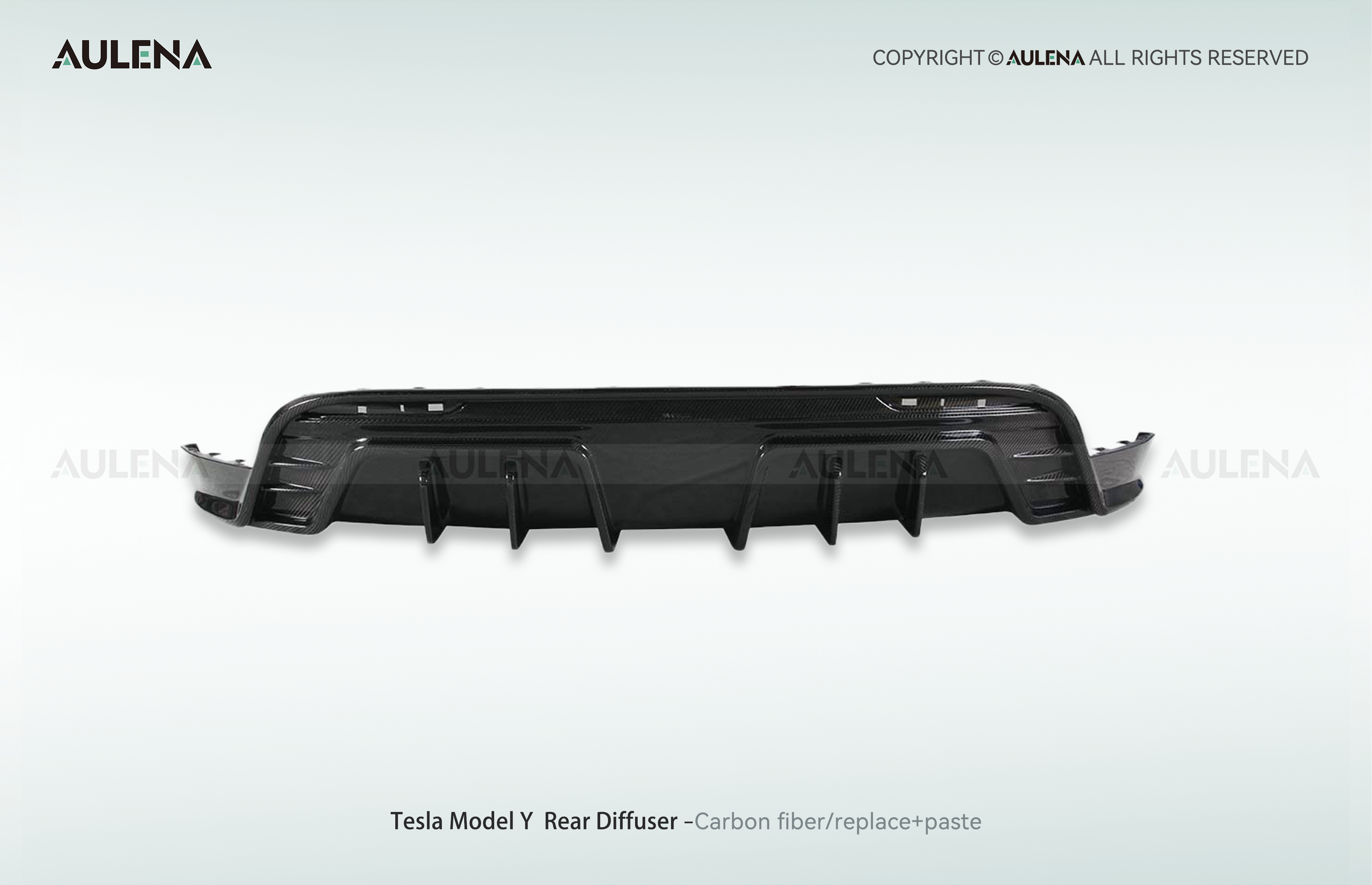 Tesla Model Y Aulena Design dry carbon performance Rear Diffuser