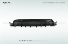 Tesla Model Y Aulena Design dry carbon performance Rear Diffuser