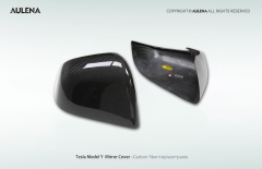 Tesla Model Y Aulena Design dry carbon performance Mirror Covers V1