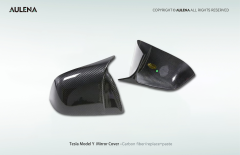 Tesla Model Y Aulena Design dry carbon performance Mirror Covers V2
