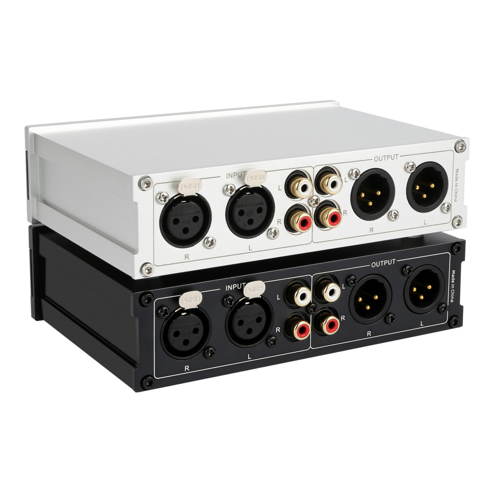 HiFi High Precision Fully Balanced Passive Preamp Volume Controller and XLR RCA Audio Switch Box