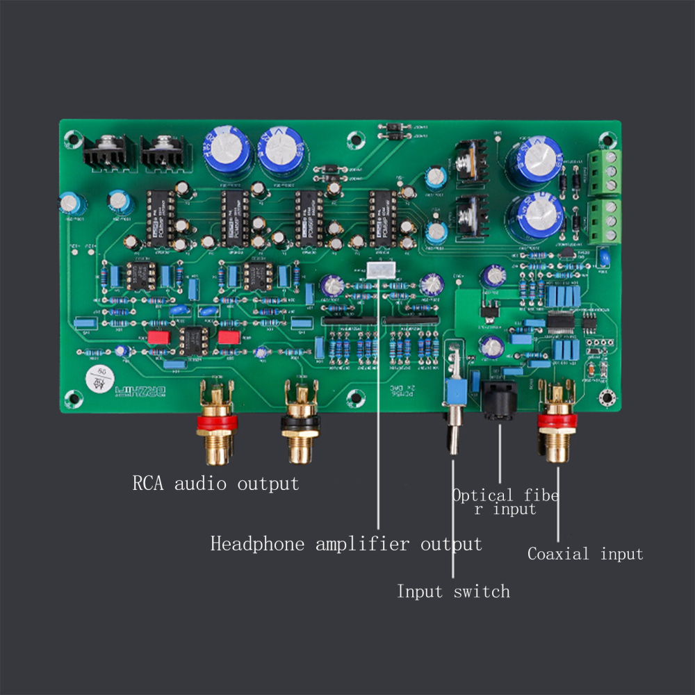 New PCM56*2 In Parallel Classic HiFi Decoder Board Fiber Coaxial Board, Sound Clear Transparent Beyond The TDA1541'S, Bare PCB without Component