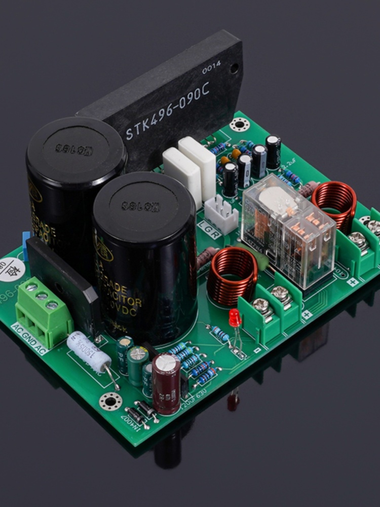 200W Low Distortion High Power Sound Thick Film STK496-090 Power Stereo Amplifier Board 100W6Ω*2 AC dual 24-36V