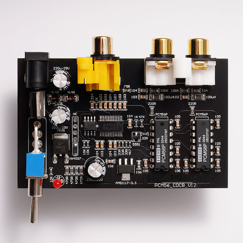 New PCM56*2 In Parallel Classic HiFi Decoder Board Fiber Coaxial Board, Sound Clear Transparent Beyond The TDA1541'S, Bare PCB without Component