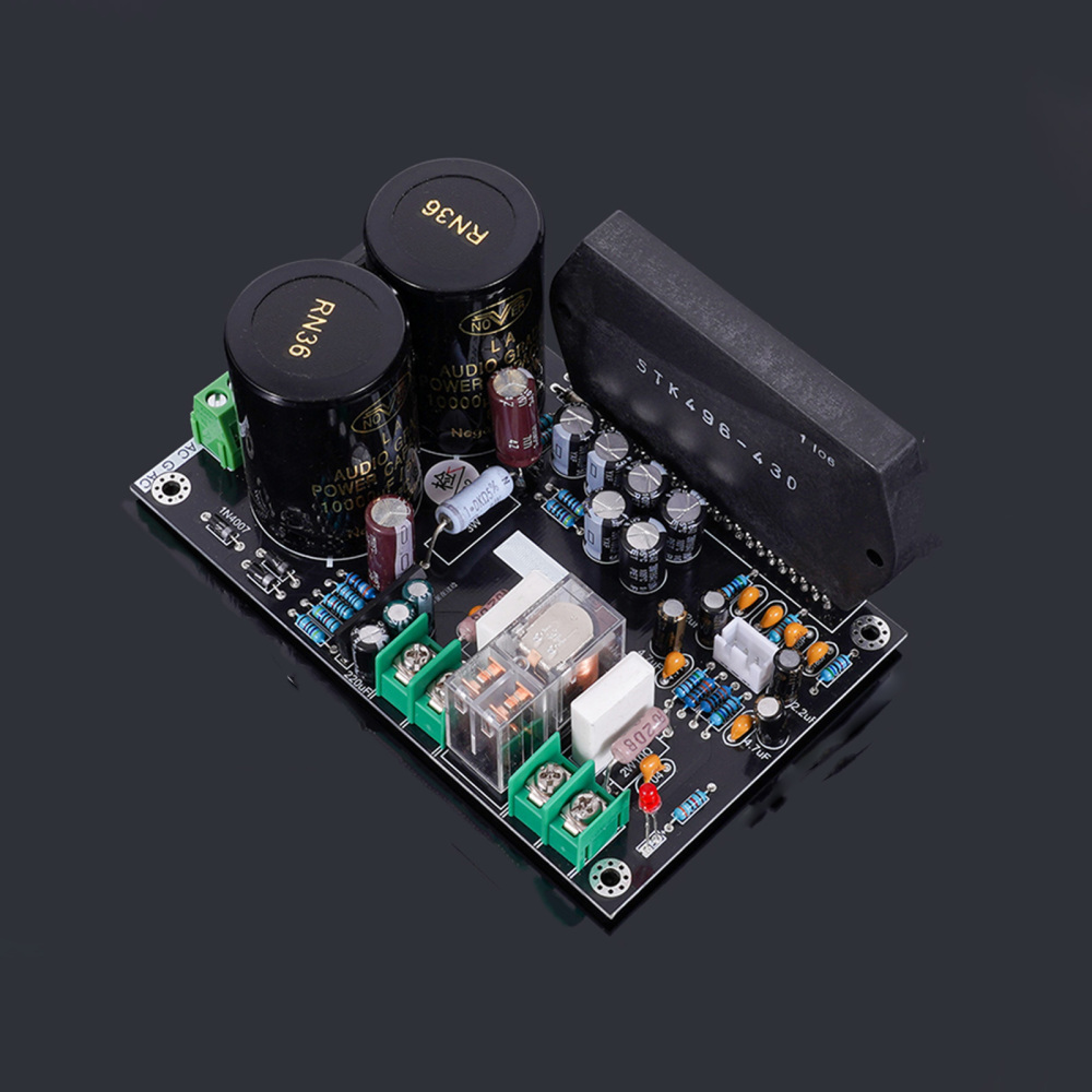 200W Low Distortion High Power Sound Thick Film STK496-430 Power Stereo Amplifier Board 100W6Ω*2 AC dual 24-36V
