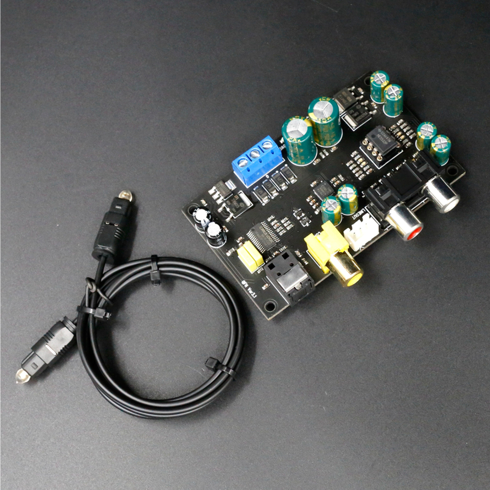 CS4398 Audio D/A Decoding Board DAC Module 16-24bit 32k-192kHz with CS8416 Optical, Coaxial Input, CS4398 Audiophile Audio DA Digital-to-Analog Converter, 5532DD Output