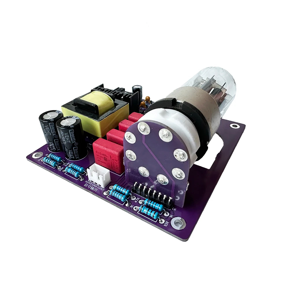 HiFi Tube Preamp DC power tube buffer pre amplifier 6N7P stereo HIFI amplifier