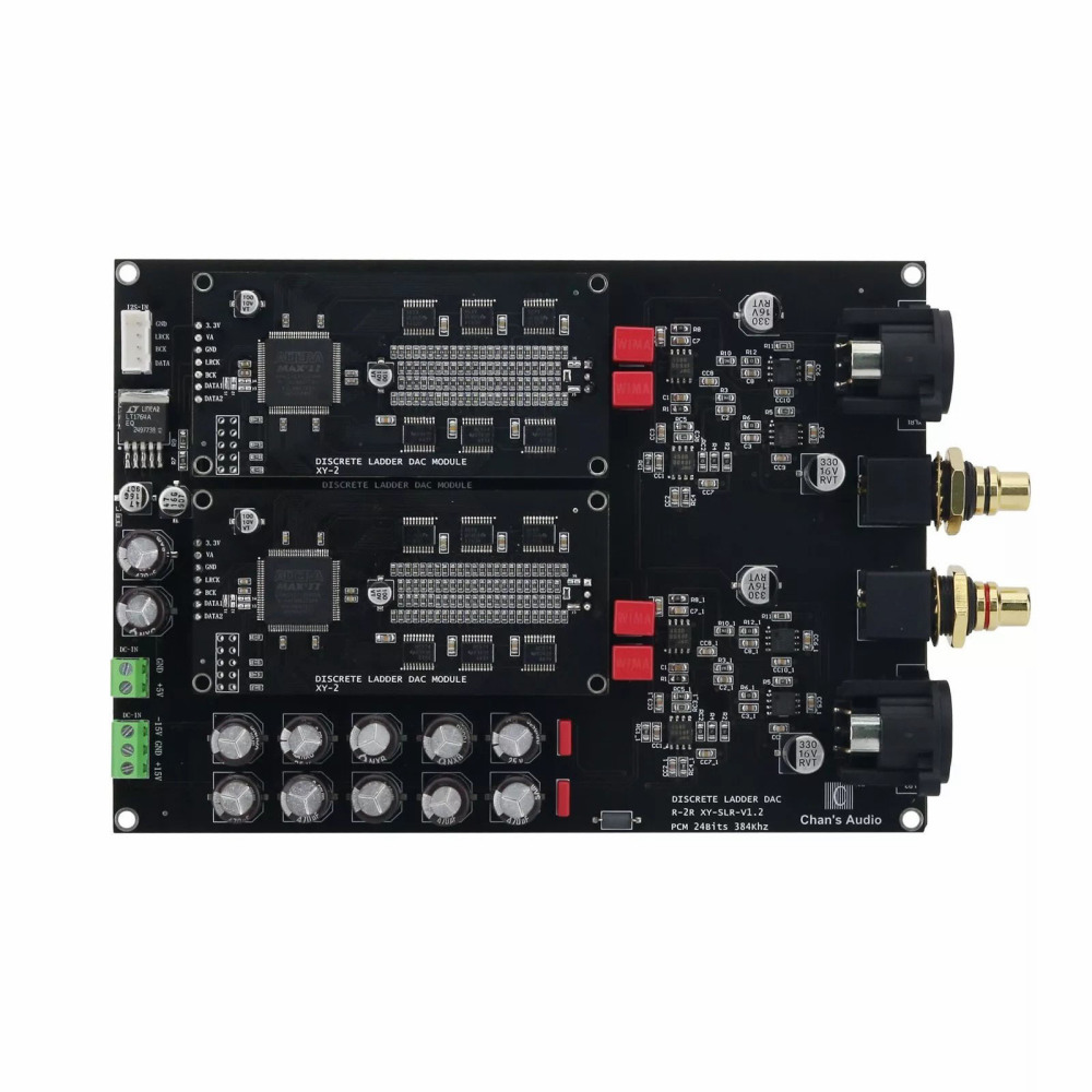 R-2R XY-SLR DAC Board - Discrete Ladder DAC Module | PCM 24Bit 384Khz Decoder Board | 0.1% Accuracy