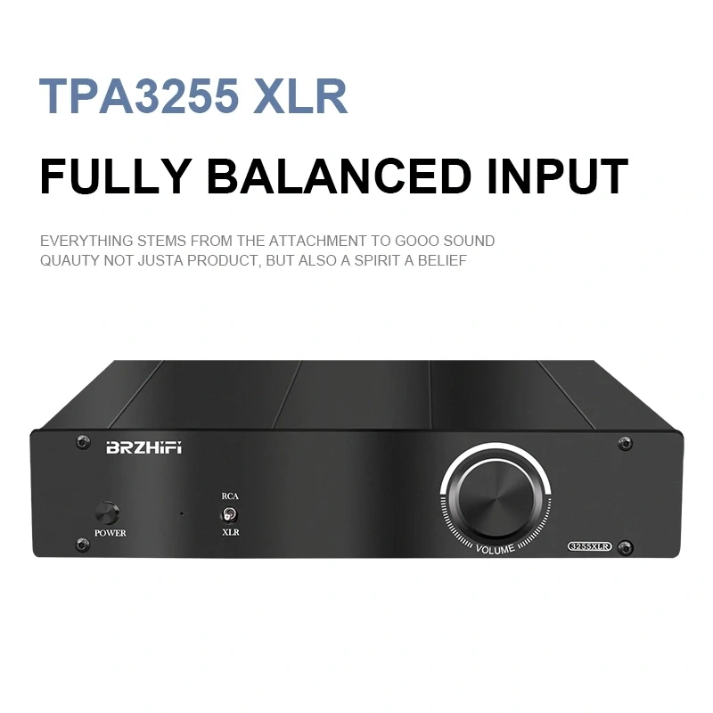 TPA3255 XLR Digital Amplifier Fully Balanced Input Output 300W*2 Audiophile HiFi Stereo Amp